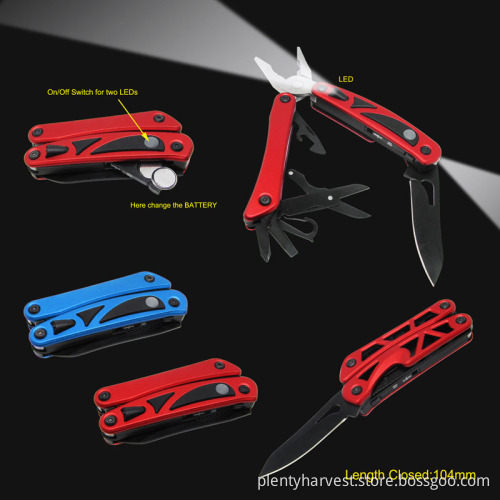 Own Design Top Highest Quality Multi-Fucntion Tool with 2 LED (#8146-AL)